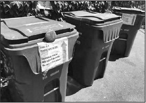 Rightsizing of trash bins put on hold